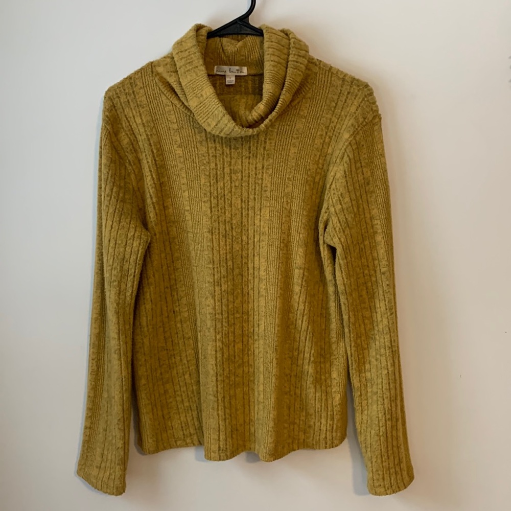 Nine Britton Pamela Brushed Turtleneck Knit Top
